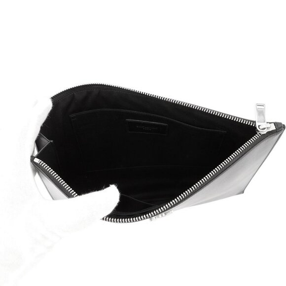 SAINT LAURENT PARIS Monogram Zip Tablet Holder Leather Black 4 - Picture 16 of 16